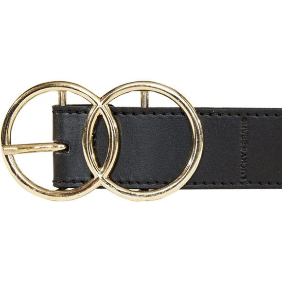 Lucky Brand Women\'s Leather Belt with Double Ring Closure